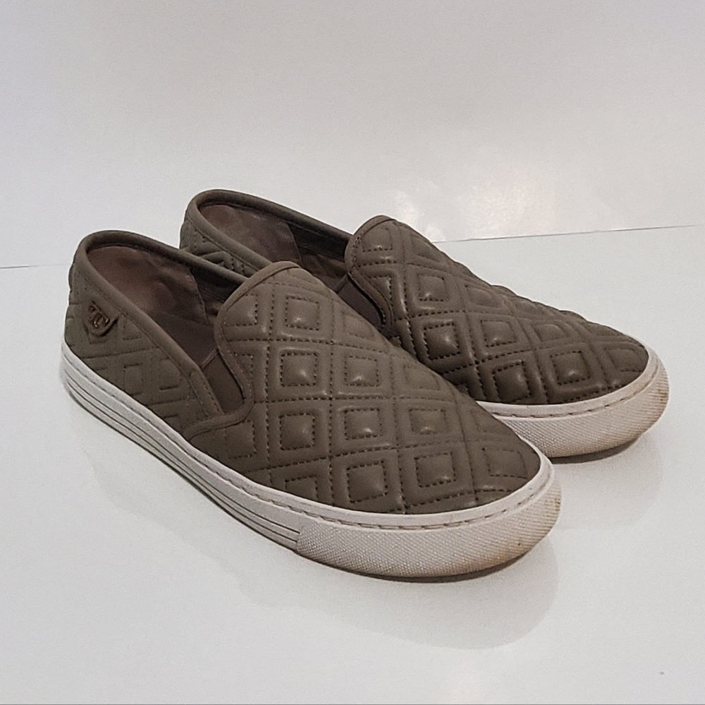 TORY BURCH - Jesse Quilted Leather Slip On Sneakers